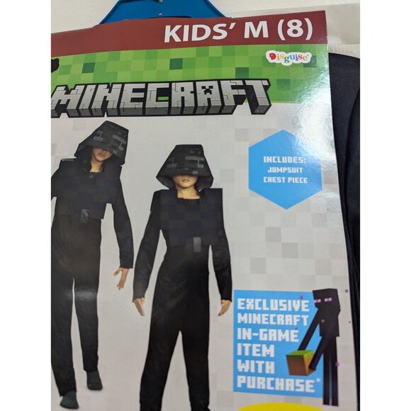 NWT Minecraft Wither Skeleton Child Costume Boys Medium 8 - Picture 3 of 6